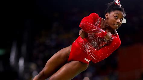 Simone Biles wins another world championships gold medal as US women’s gymnastics team takes seventh successive title